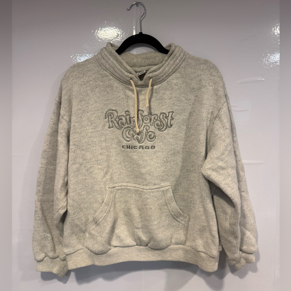 Y2K Rainforest Cafe Chicago cowl neck sweatshirt